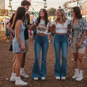 Newbury Kustom Light Blue Denim Jeans